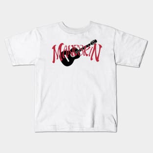 Måneskin design with guitar Kids T-Shirt